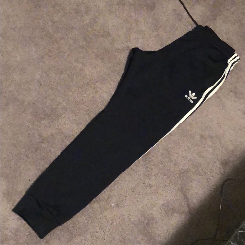 Adidas Men’s Navy blue track pants  - LRG